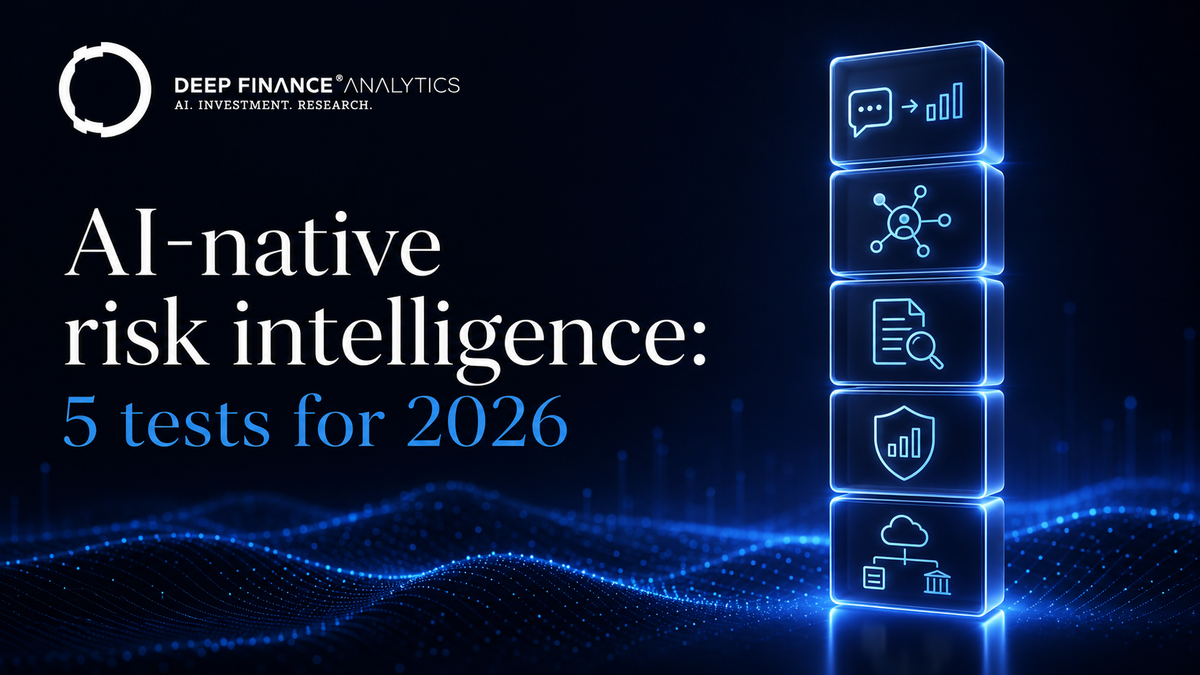 AI-native risk intelligence: 5 tests for 2026