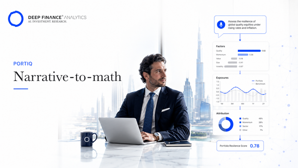 PortIQ: narrative-to-math scenarios in 7 minutes
